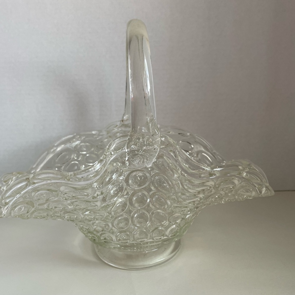 Vintage L.E. Smith 1000 Eyes Glass Basket
